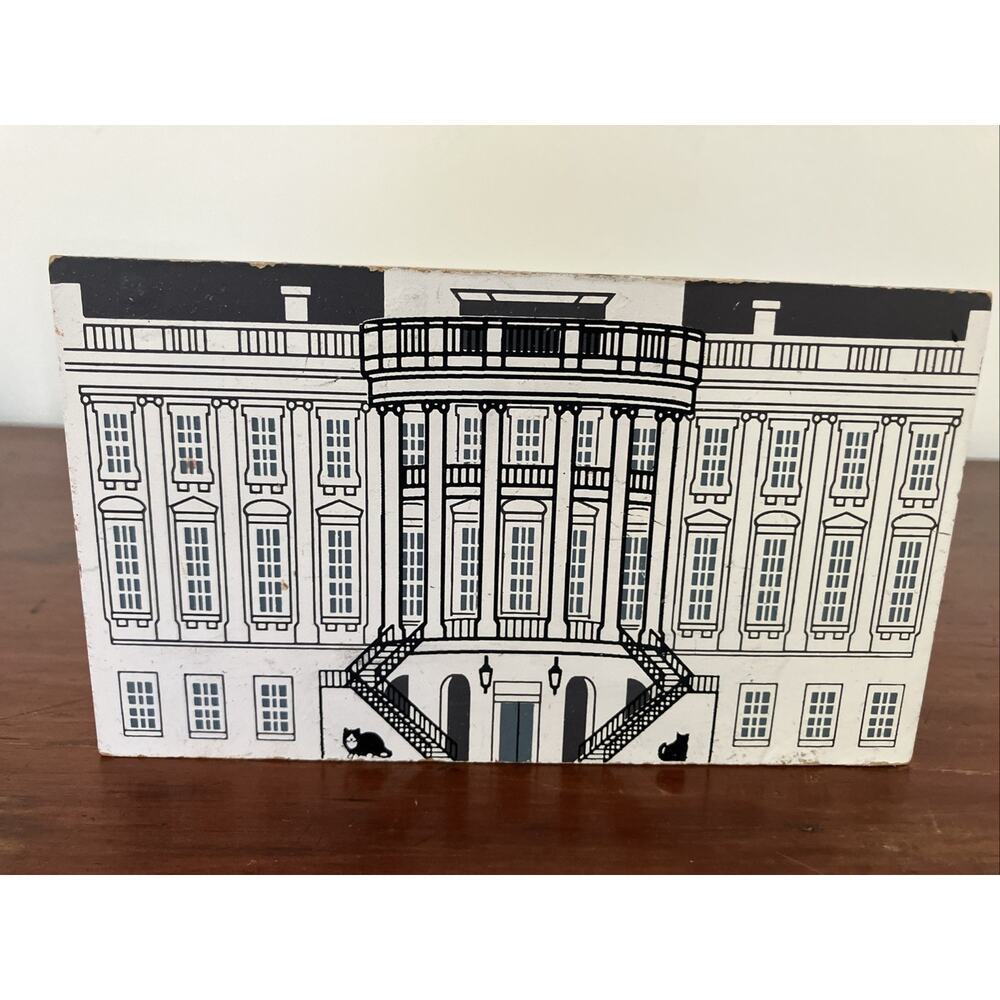 Vintage 1991 1996 Cats Meow Washington DC Series White House Village Collectable